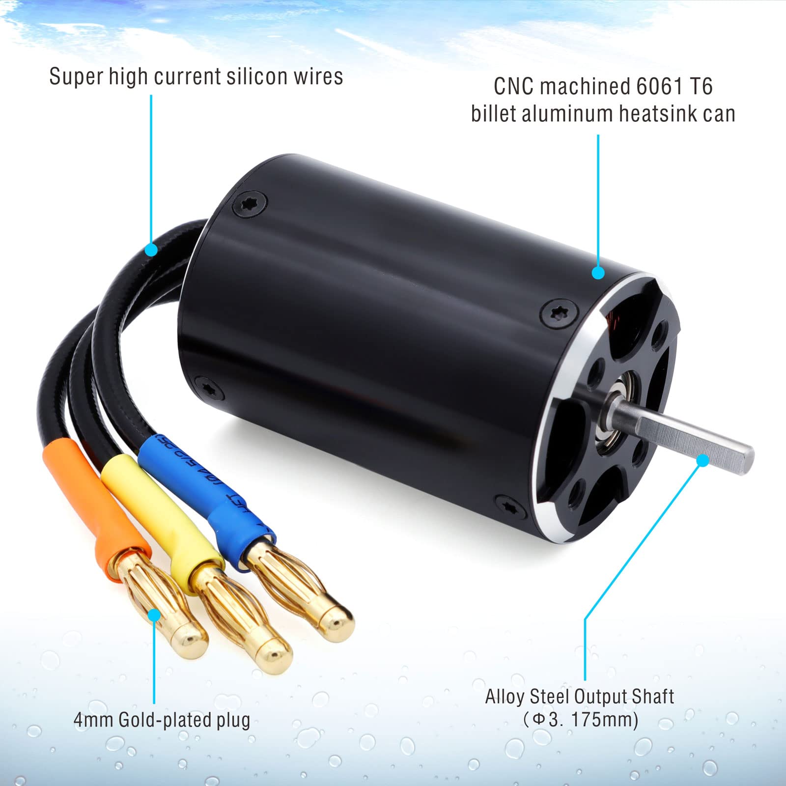 Amazon.co.jp: ブラシレスRCボートモーター Surpass Hobby 2948 6800KV